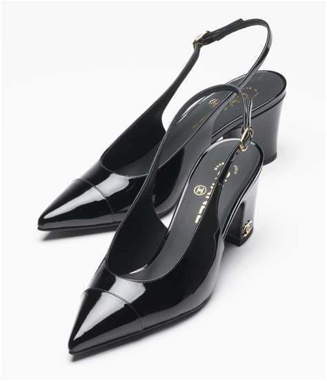 sling black chanel|Chanel slingback online shop.